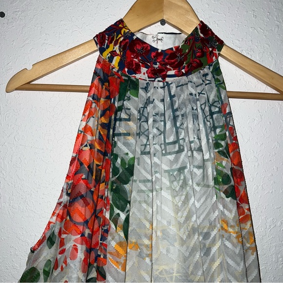 Anthropologie BNWT Bhanuni by Jyoti Marilla Maxi Dress Mixed Print Size Small. - Picture 3 of 16
